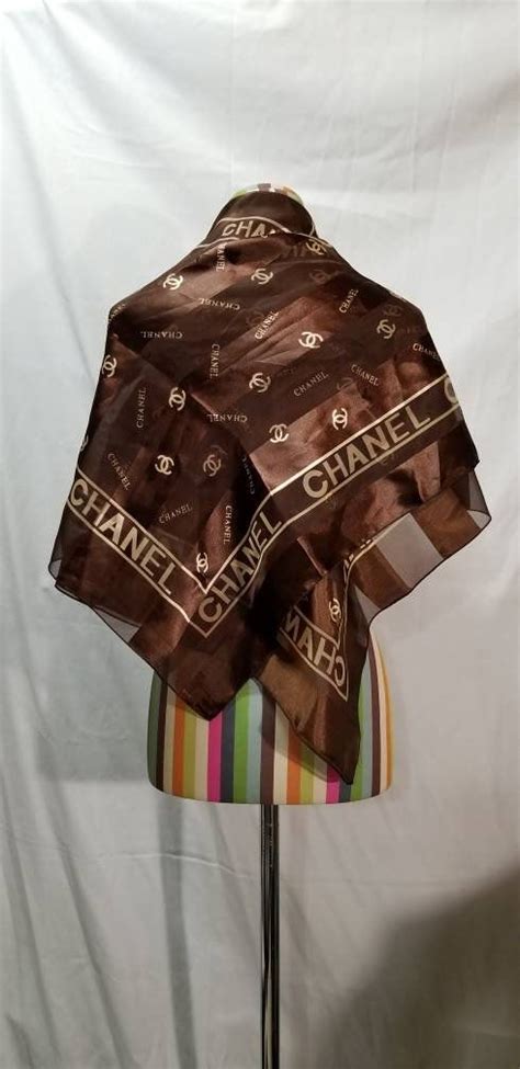 chanel headscarf price|vintage chanel scarf.